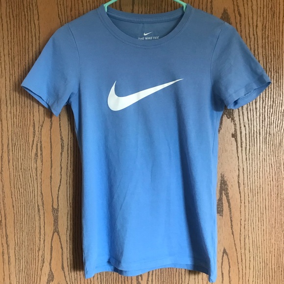 powder blue nike shirt